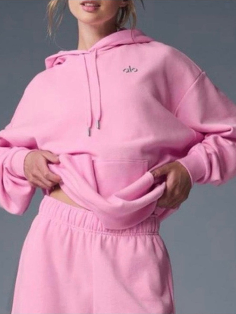 ALO Yoga Sweet Pink Accolade Hoodie oversized